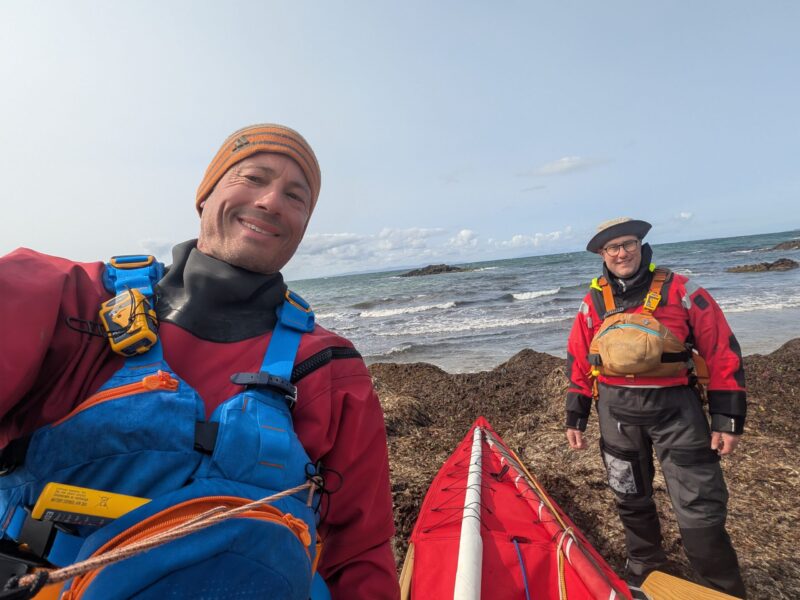 selfie of two smiling canoeists