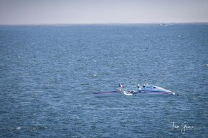 Cyril Derremaux in his kayak "Valentine"
