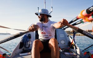 Louis Margot sets off across the Atlantic Ocean