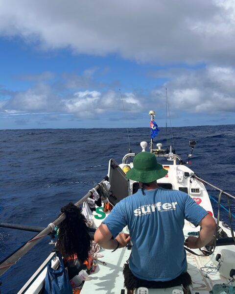 The Untamed crew, out on the ocean. 