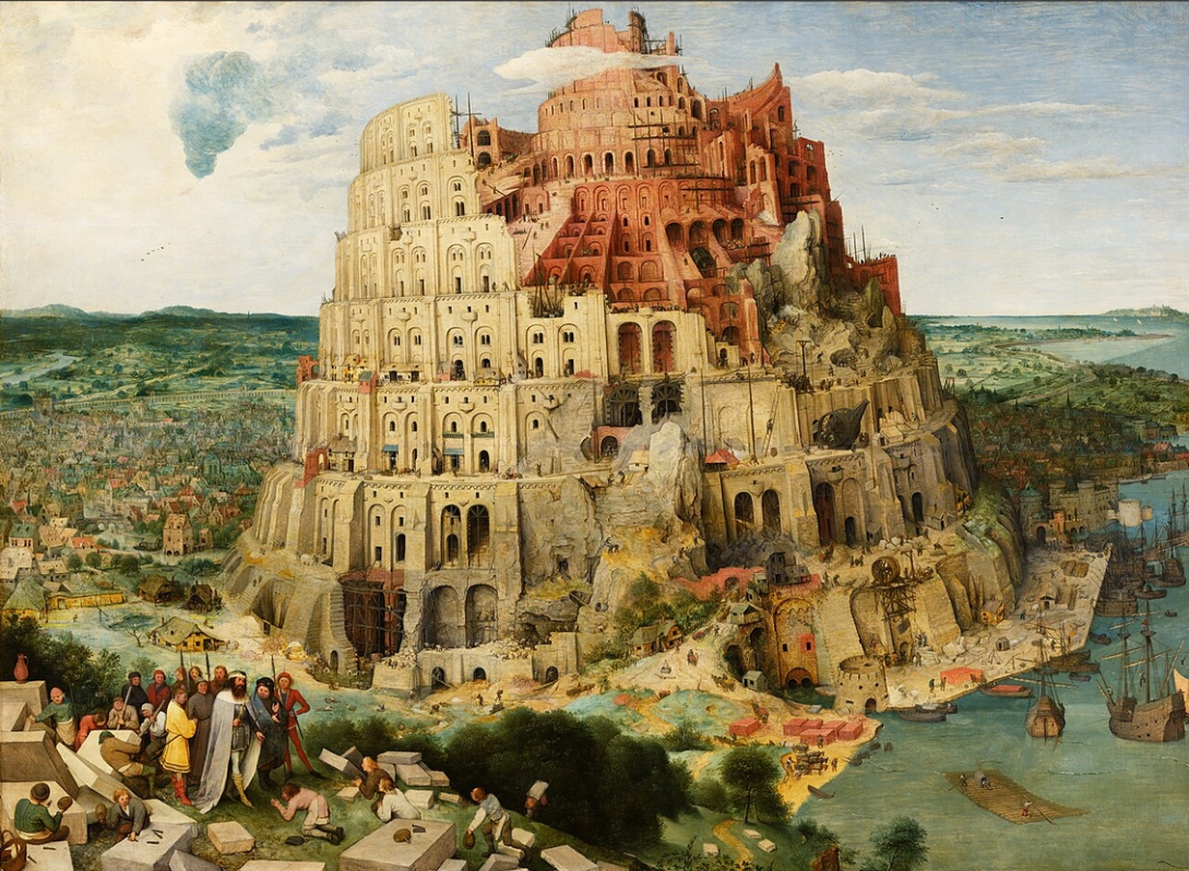 Painting of the Tower of Babel.