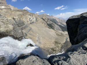 beginning of Bow Glacier Falls