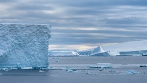 an ice shelf