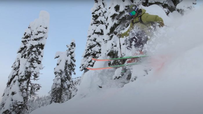 JJ Vinet skis some BC powder