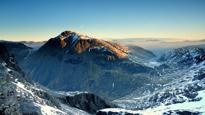 a lake district winter landscape 