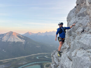 Adam Mertens on Grotto mountain.