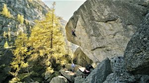 trad climbing