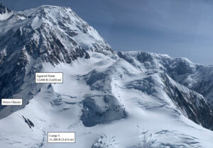west buttress route on Mt McKinley