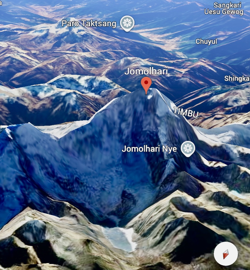 Chomolhari seen from the north.