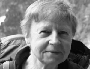 b/w portrait of Krystyna Palmowska