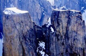 Mount Asgard and its twin summits.