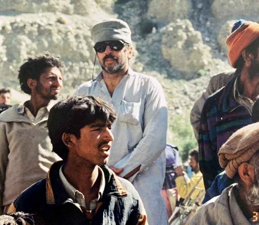 Vladislav Terzyul with locals in Pakistan. 