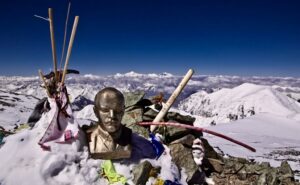 The summit of Lenin Peak.