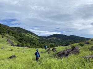 Hiking on Nui Chua in Vietnam.