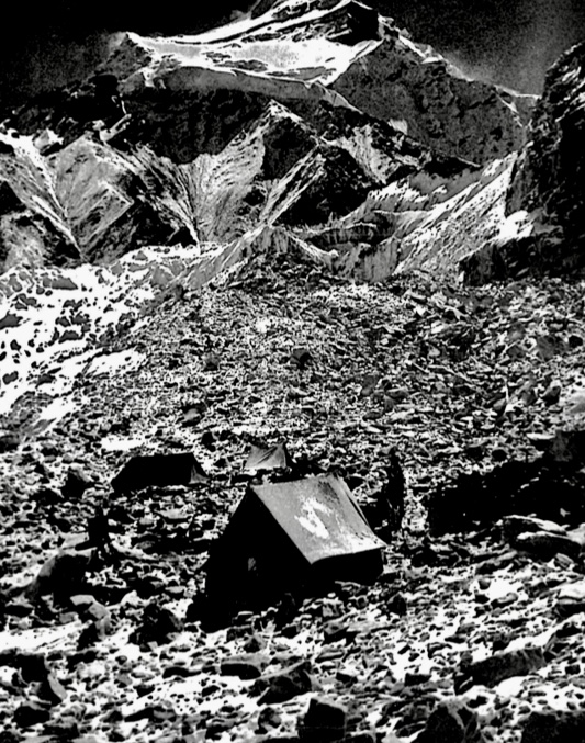 Cho Oyu from Base Camp, in 1954.