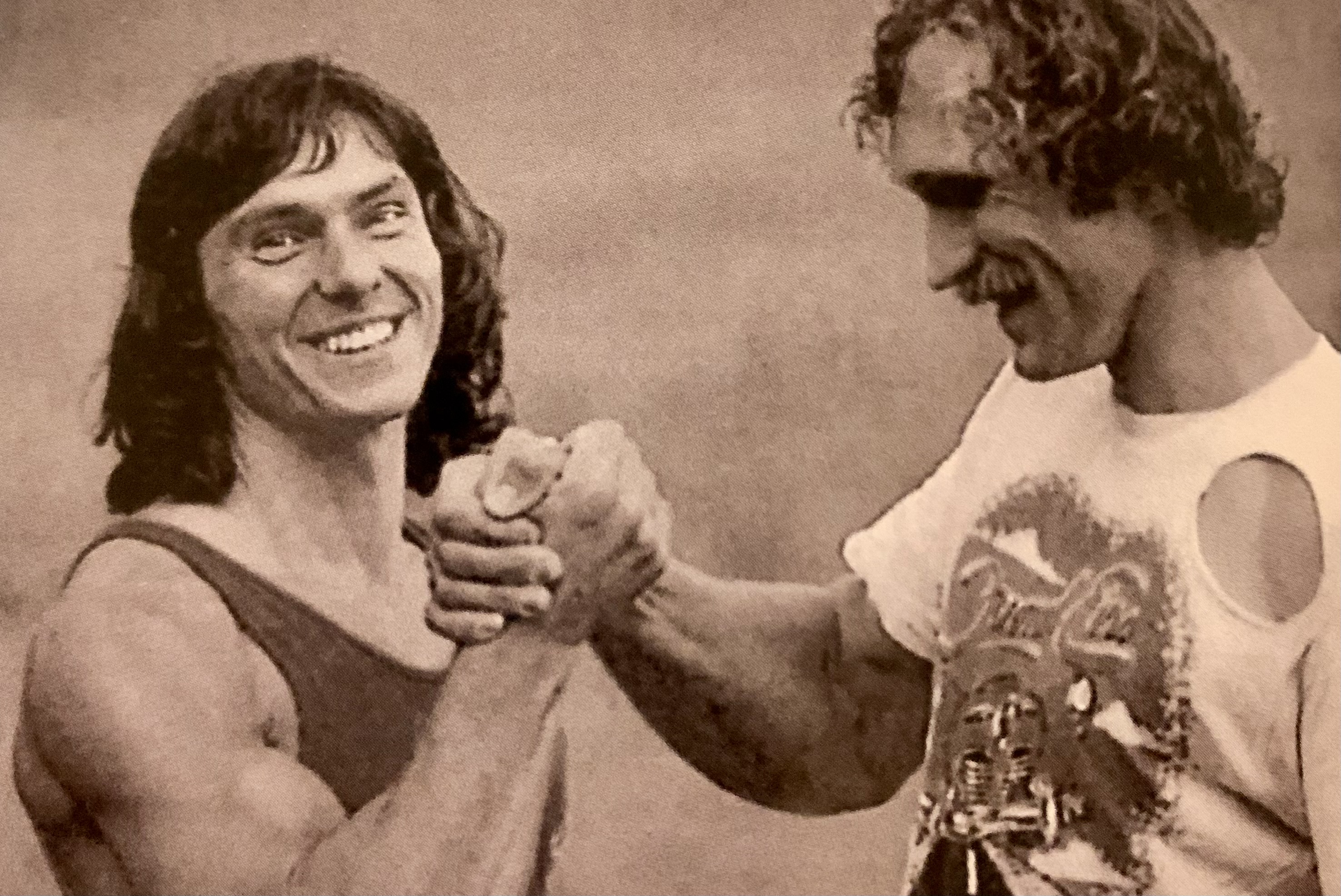 Wolfgang Gullich (left) with Kurt Albert.