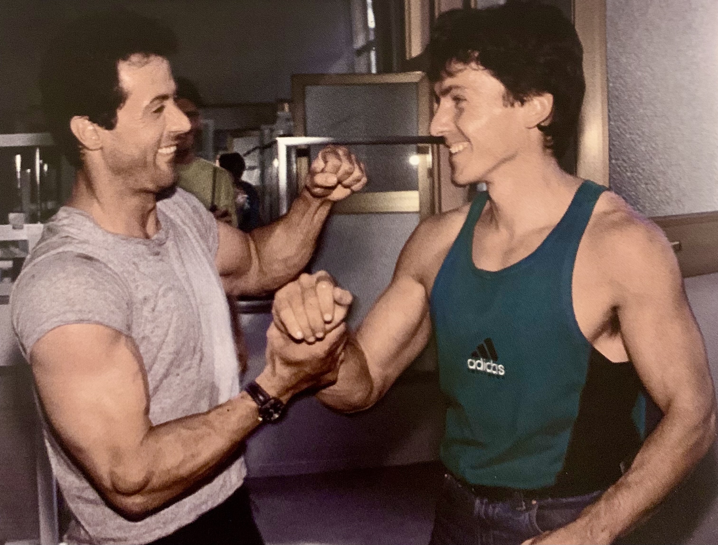 Sylvester Stallone and Wolfgang Gullich.