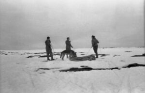 Searchers find a sleeping bag of the team in 1973.