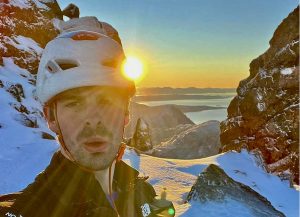Matthew Pavitt on the Cuillin Ridge traverse.