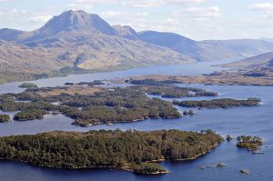 Loch Maree, with islands and water