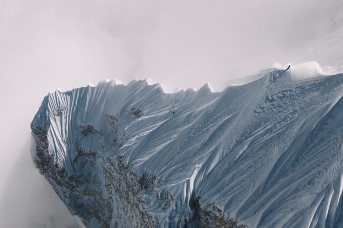 The formidable summit ridge of Jannu.