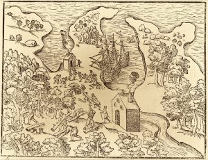 archival illustration of Churchill Harbour