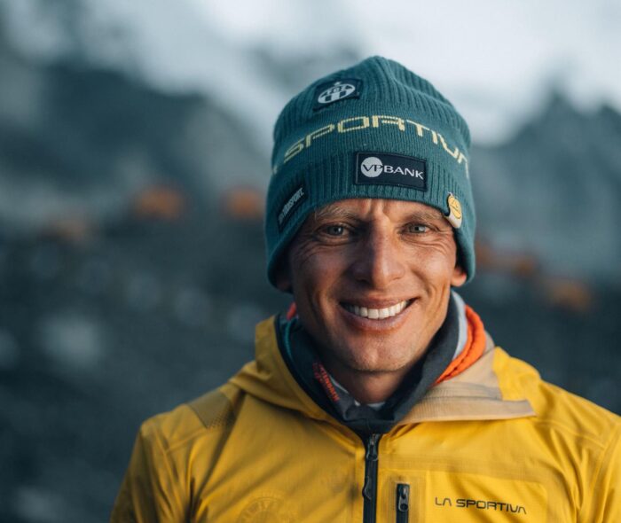 Close shot of Karl Egloff in Everest BC.