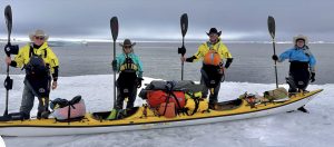 The Arctic Cowboys at the eastern terminus of the Northwest Passage, three months ago.