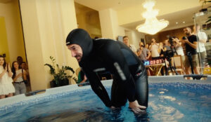 Vitomir Maričić after his dive.