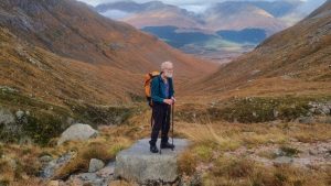 Nick Gardner, 82, is set to bag all 282 Scottish Munros by mid-August 2022. Photo: @nicks.munro.challenge