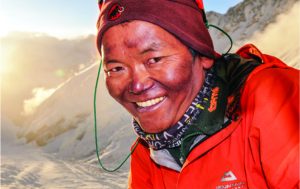 A Sherpa smiling widely