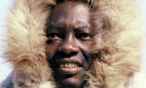 Photo Tete-Michel Kpomassie, the first african in greenland