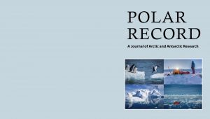 cover page of polar record