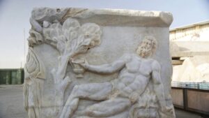 marble sarcophagus