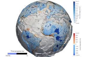 a still of the textured model of the history of earth's surface