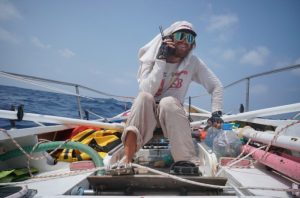 Solo rowing from Asia to Africa.