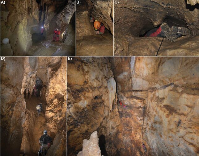 Images from the Etxeberri cave system.