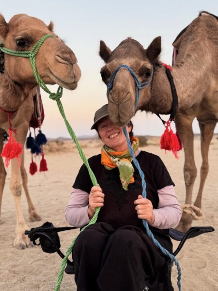 Morrison with Juicy and Lulu.