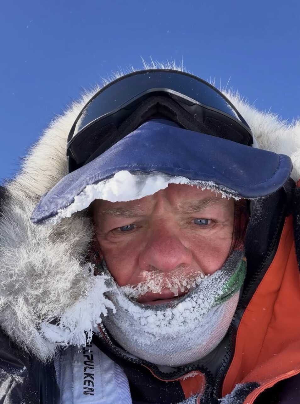 Ian Hughes in Antarctica.