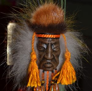 Siberian shaman head amulet.
