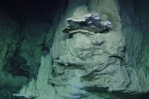 A "Lost City" tower hydrothermal vent.