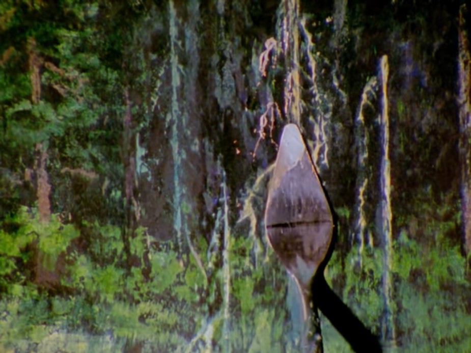 Painting trees with a palette knife