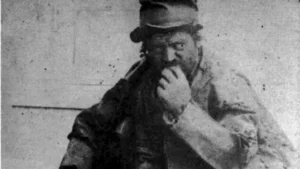 Portrait of the Leatherman.