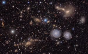 An image of galaxies.